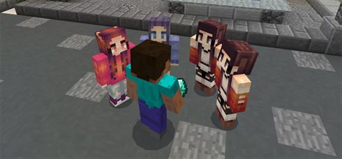 Девушки-жители для Minecraft PE