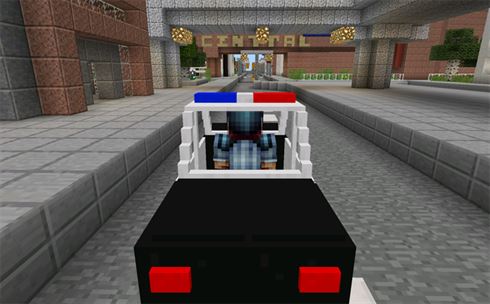 Полицейская машина в моде для Майнкрафт