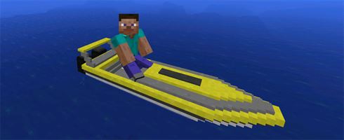 Скоростная лодка в Моде для Майнкрафт