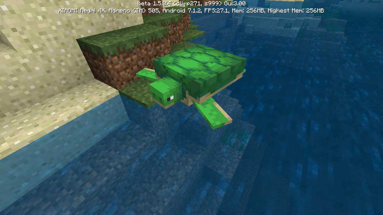 Черепахи в Майнкрафт ПЕ 1.5.0.4