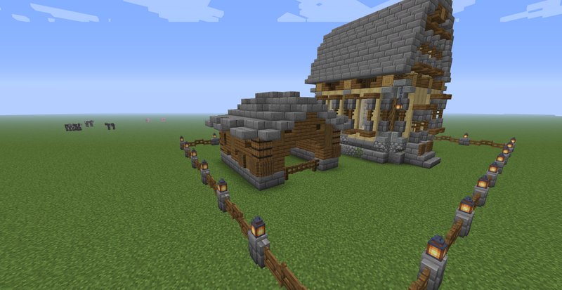 Как построить сарай в Minecraft