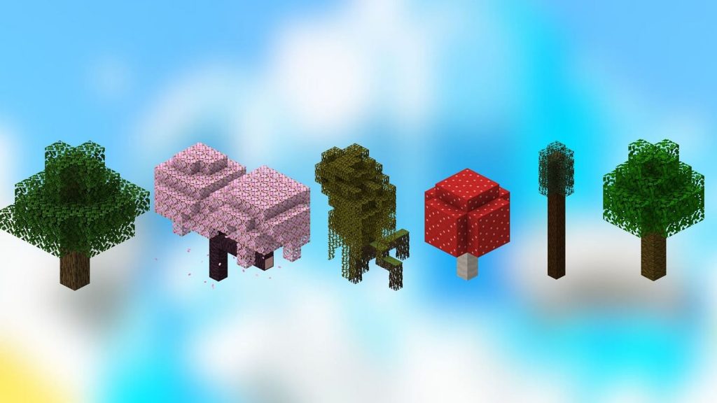 Руководство по деревьям в Minecraft: все типы, локации и использование