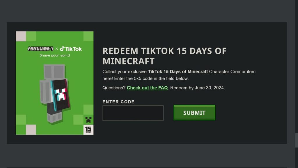 Плащ Minecraft TikTok доступен только в США?